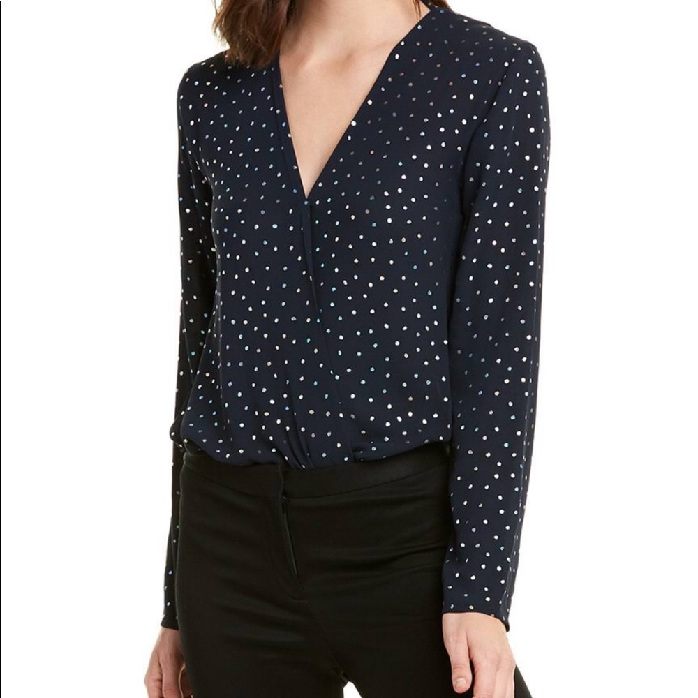 BCBGeneration Surplice Knit Bodysuit - L